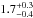\hbox{$1.7^{+0.3}_{-0.4}$}