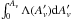 \hbox{$\int_0^{A_v} \Lambda(A'_v) {\rm d}A'_v$}