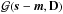 \hbox{$\G(\bb{s}-\bb{m},{\bf D})$}