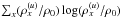 \hbox{$\sum_x (\rho_x^{(u)}/\rho_0) \log(\rho_x^{(u)}/\rho_0)$}