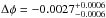\hbox{$\Delta F = 0.140\%^{+0.018\%}_{-0.020\%}$}