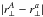 \hbox{$|\rperp^A-\rperp^a|$}