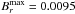 \hbox{$B_r^{\rm max}=0.0095$}