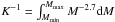 \hbox{$K^{-1}=\int_{M_{\min}}^{M_{\max}} M^{-2.7}{\rm d}M$}