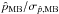 \hbox{$\hat{p}_{\text{MB}} / \sigma_{\hat{p},\text{MB}}$}