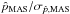 \hbox{$\hat{p}_{\text{MAS}} / \sigma_{\hat{p},\text{MAS}}$}