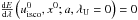 \hbox{$\frac{{\rm d} E}{{\rm d}\lambda}\left(u^0_{\rm isco},x^0;a,\lambda_{\rm U} =0\right) = 0$}