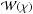 \hbox{${\cal{W}}(\chi)$}