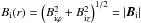 \hbox{$B_{\rm i}(r) = \left( B_{{\rm i} \varphi}^2 + B_{{\rm i} z}^2 \right)^{1/2} = \left| {\vec B}_{\rm i} \right|$}