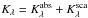 \hbox{$K_\lambda = K^{\rm abs}_\lambda + K^{\rm sca}_\lambda$}