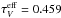 \hbox{$\TF_{V}= 0.459$}