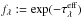 \hbox{$f_\lambda := \exp(-\tau^{\rm eff}_\lambda)$}