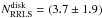 \hbox{$N_{\rm RRLS}^{\rm disk}=(3.7\pm1.9)$}