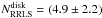 \hbox{$N_{\rm RRLS}^{\rm disk}=(4.9\pm2.2)$}