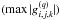 \hbox{$(\max |g_{i,j,k}^{(q)}|)$}