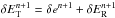 \hbox{$\delta \etot^{n+1} = \delta e^{n+1} + \delta \er^{n+1}$}