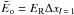 \hbox{$\tilde{E}_{\rm{o}} = E_\mathrm{R} \Delta x_{l \,= \,1}$}