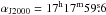 \hbox{$\alpha_\mathrm{J2000}=17^\mathrm{h} 17^\mathrm{m} 59\fs6$}