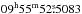 \hbox{$\rm 09^h55^m52\fs5083$}