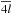 \hbox{$\overline{4l}$}