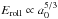 \hbox{$E_{\mathrm{roll}}\propto a_0^{5/3}$}