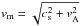 \hbox{$v_{\rm m} = \sqrt{c_{\rm s}^{2}+v_{\rm A}^{2}}$}