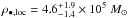 \hbox{$\rho_{\rm \bullet,loc}= 4.6 ^{+1.9}_{-1.4} \times 10^5~M_{\odot}$}