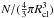 \hbox{$N/(\frac{4}{3}\pi R_{\rm cl}^3)$}