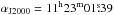 \hbox{$\alpha_{\rm J2000}=\rm 11^{h}23^{m}01\fs39$}