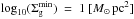 \hbox{$\log_{10}(\Sigma_{\rm g}^{\rm min})~=~1~[\Msun\, \rm pc^2]$}