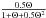 \hbox{$\frac{0.5\Theta}{1+\Theta+0.5\Theta^2}$}