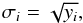 \begin{equation} \label{err} \sigma_i=\sqrt{y_i}, \end{equation}