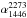 \hbox{$\alpha_{1446}^{2273}$}
