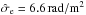 \hbox{$\hat{\sigma}_\mathrm{e} = {6.6}{\rm\,\radian/m^2}$}