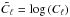 \hbox{$\tilde{C}_\ell = \log{\left(C_\ell\right)}$}