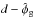 \hbox{$d - \hat{\phi}_\mathrm{g}$}