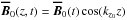 \hbox{$\Bo(z,t)=\Bo(t)\cos(k_{z_0}z)$}
