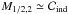 \hbox{$M_{1/2,2}\simeq\Clumps_{\rm ind}$}