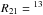 \hbox{$R_{21}={}^{13}$}