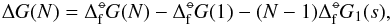 \begin{equation} \Delta G(N) = \dG(N) - \dG(1) - (N - 1)\dG_{1}(s) , \end{equation}