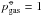 \hbox{$p^{\st}_{\rm gas} = 1$}