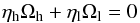 \begin{equation} \eta_{\rm h}\Omega_{\rm h} + \eta_{\rm l}\Omega_{\rm l} = 0 \end{equation}