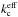 \hbox{$k_{\rm c}^{\rm eff}$}