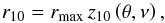 \begin{equation} r_{10} = r_\mathrm{max}\, z_{10}\left(\theta, \nu\right), \label{eq:z10} \end{equation}