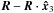 \hbox{${\vec R} -{\vec R} \cdot {\vec {\hat x}}_3$}