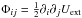 \hbox{$\Phi_{ij}=\frac12 \partial_i \partial_j U_\mathrm{ext}$}