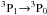 \hbox{$^3{\rm P}_1{\rightarrow}^3{\rm P}_0$}
