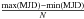\hbox{$\frac{\max(\mathrm{MJD})-\min(\mathrm{MJD})}{N}$}