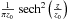 \hbox{$\frac{1}{\pi z_0} \ \mathrm{sech}^2\left(\frac{z}{z_0}\right)$}