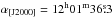 \hbox{$\alpha_{[\rm{J}2000]} = 12^{\rm h}01^{\rm m}36\fs3$}